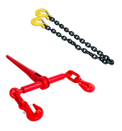 Load binders c/w lashing 3.5m chain