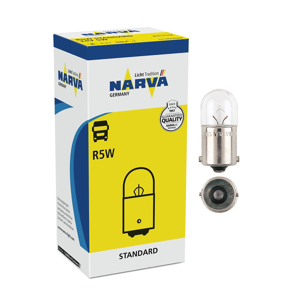 Signaling bulb, R5W 24V, 5W BA15s