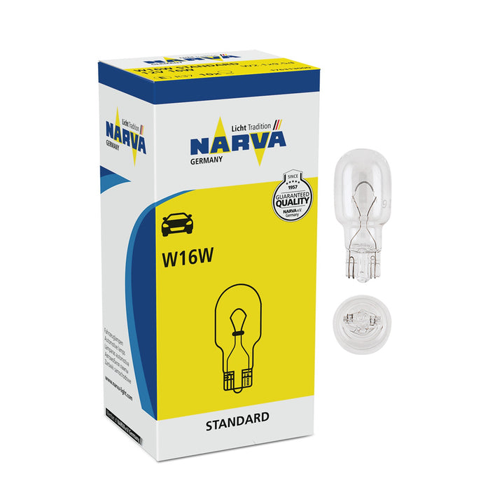 Light bulb, W16W 12V 16W, W2.1x9.5d