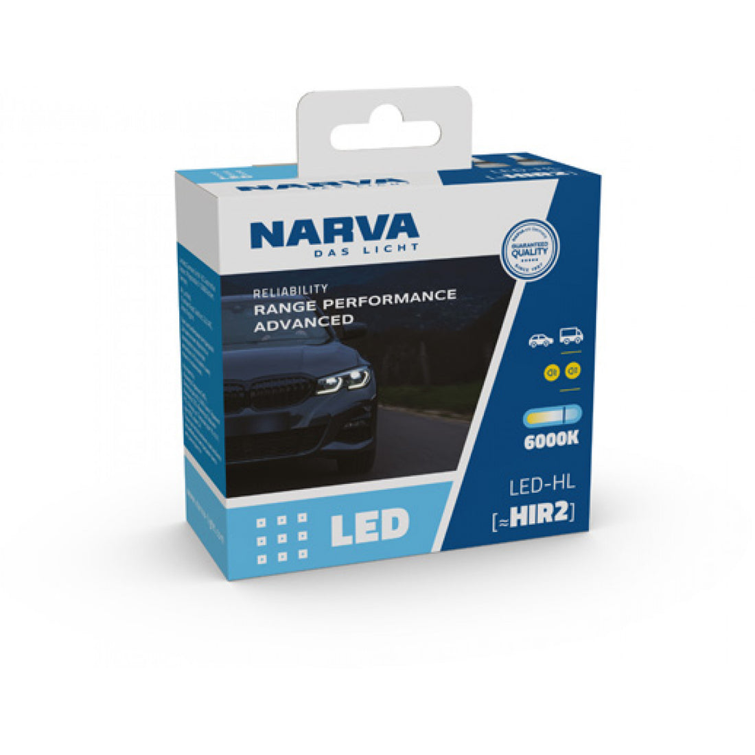 Headlight LED, HIR2 12V-24V 6000K, 19W PX22d