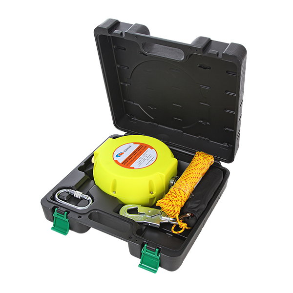 Retractable fall arrester, cable type