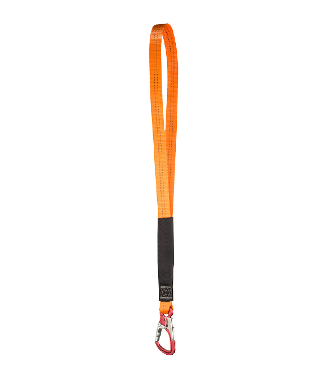 Webbing anchor point with carabiner