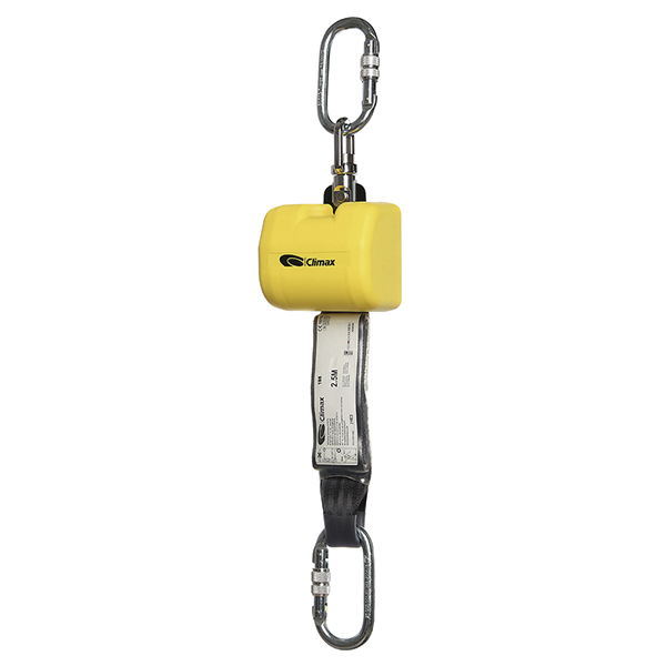 Retractable fall arrester, tape type