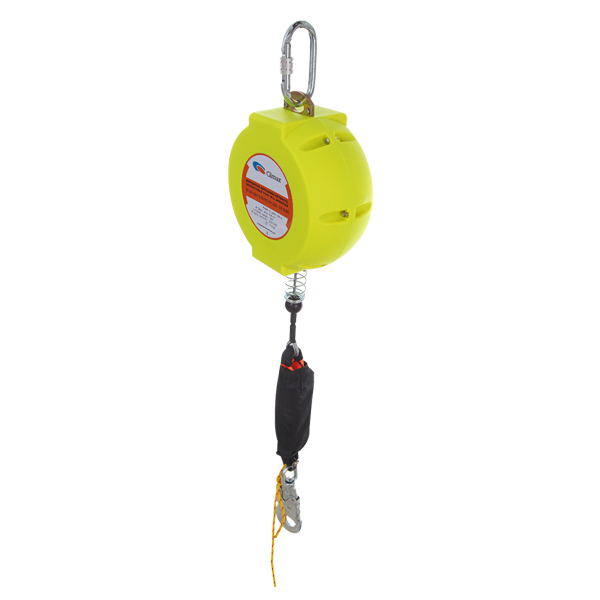 Retractable fall arrester, cable type